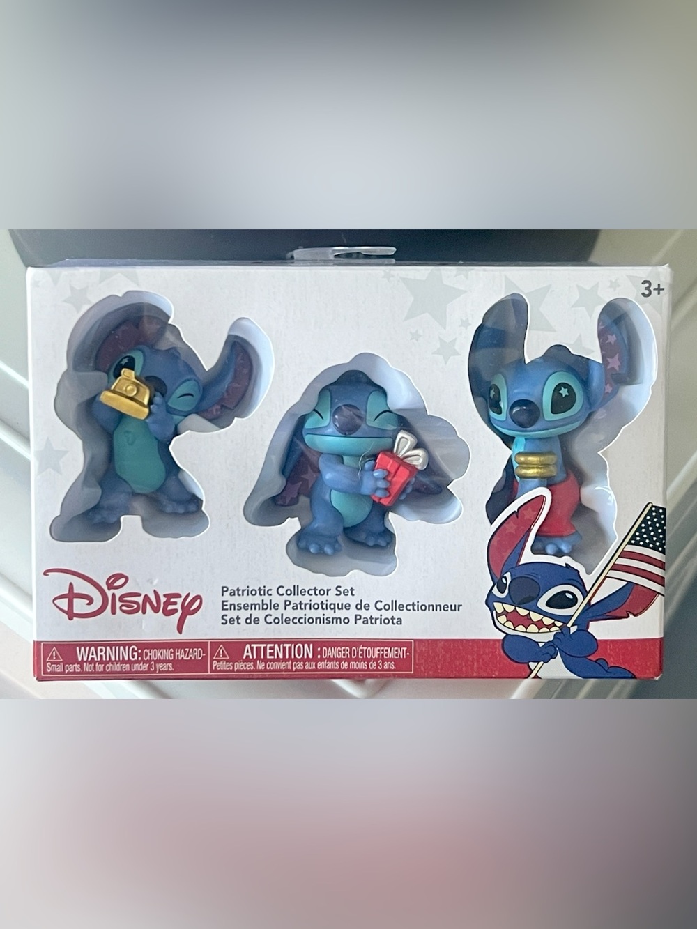 Stitch Patriotic Collector Figure - Set of 3